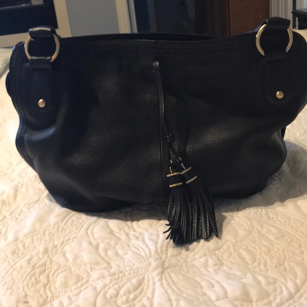 Great Black Leather satchel